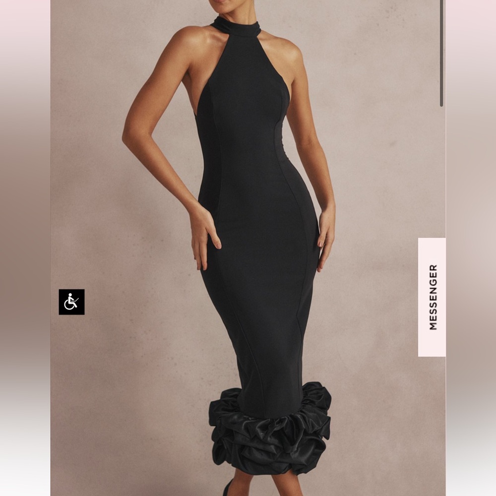 Black Halter Neck Dress